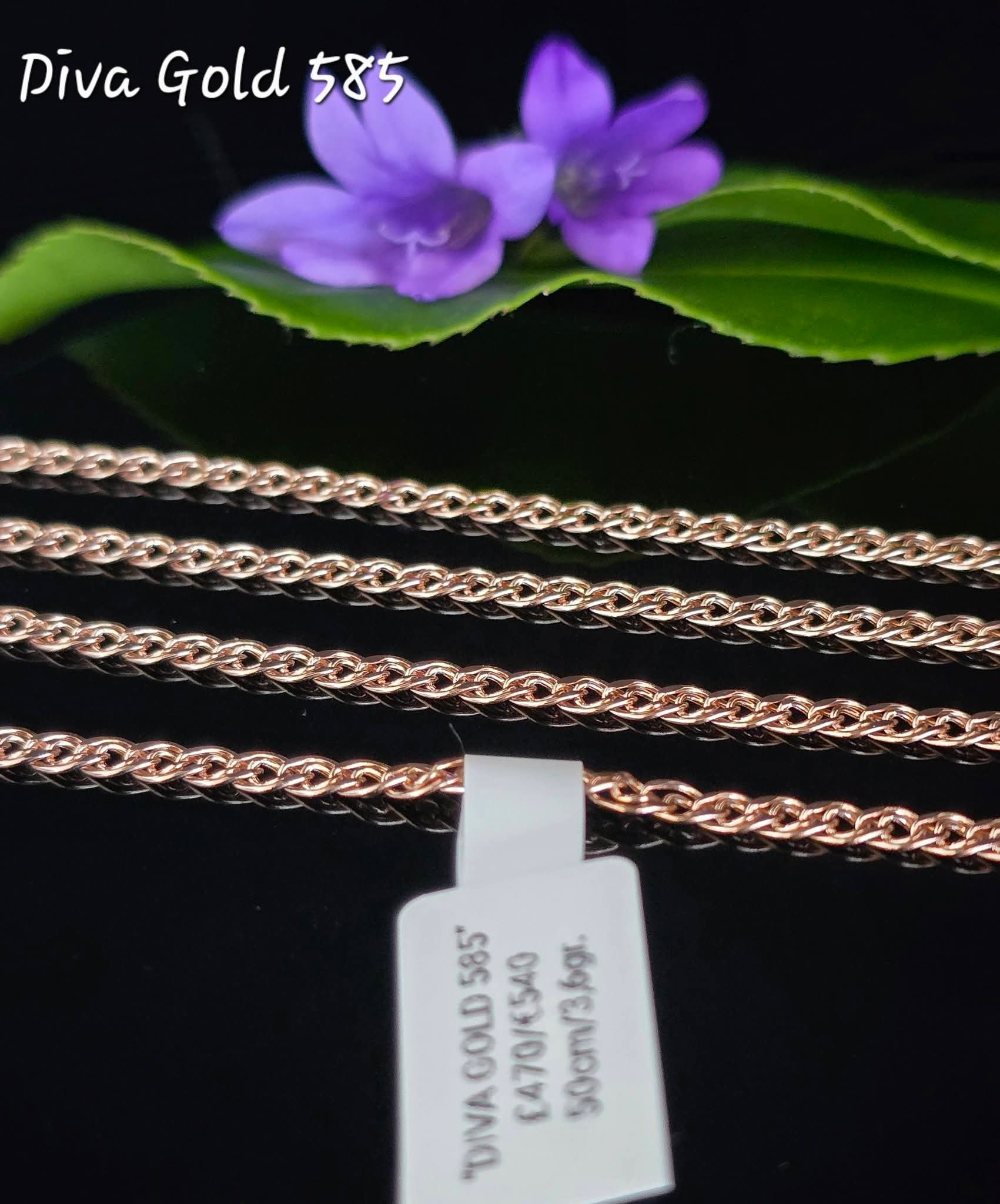 585 Gold chain 50cm. 3.6gr