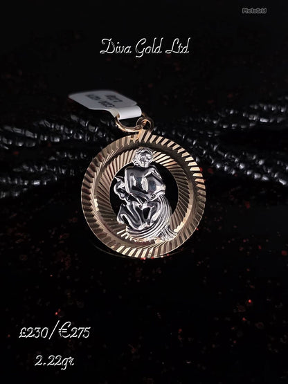 Gold 585 Aquarius pendant