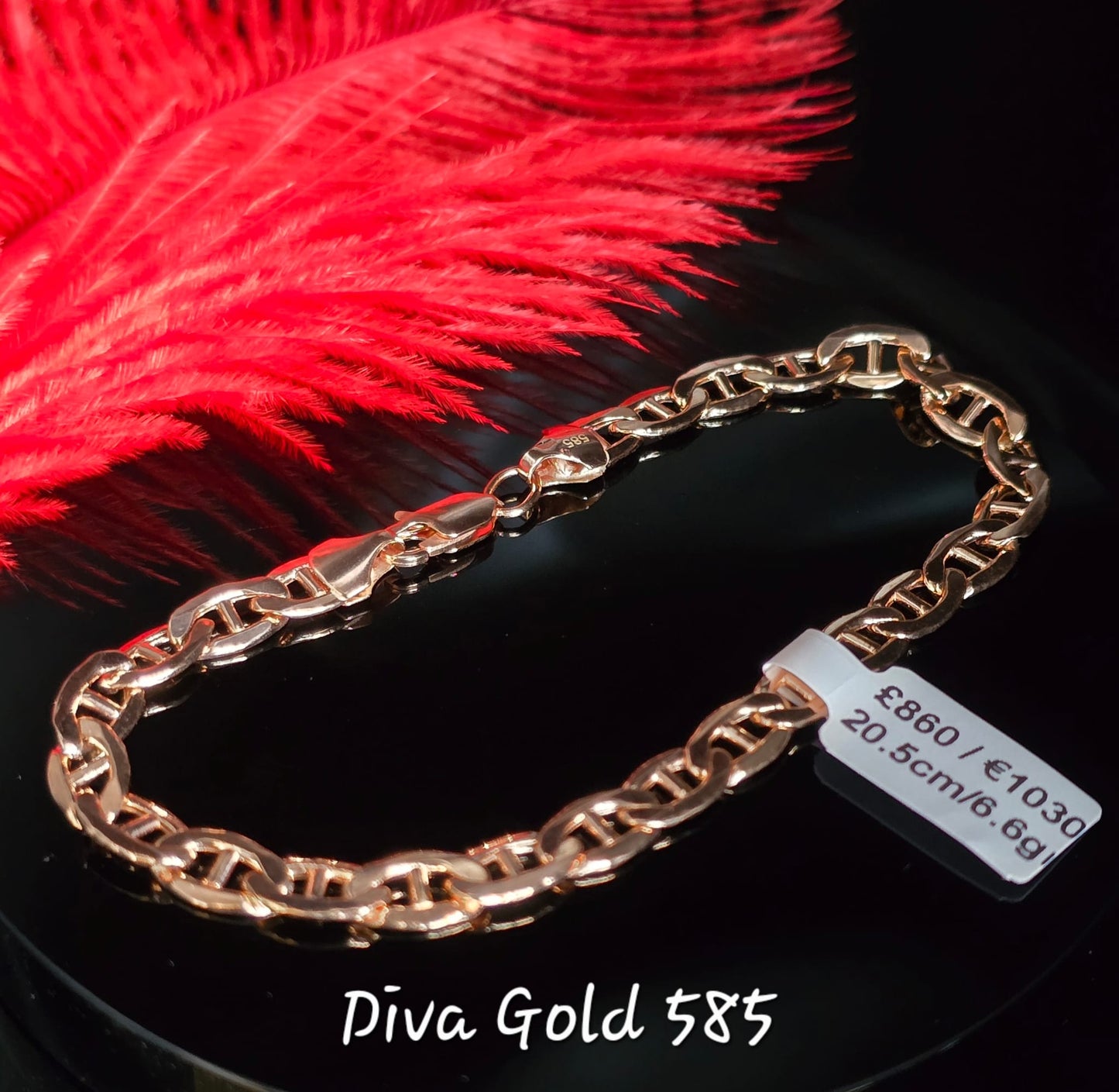 585 Gold 20.5cm bracelet 6.60gr