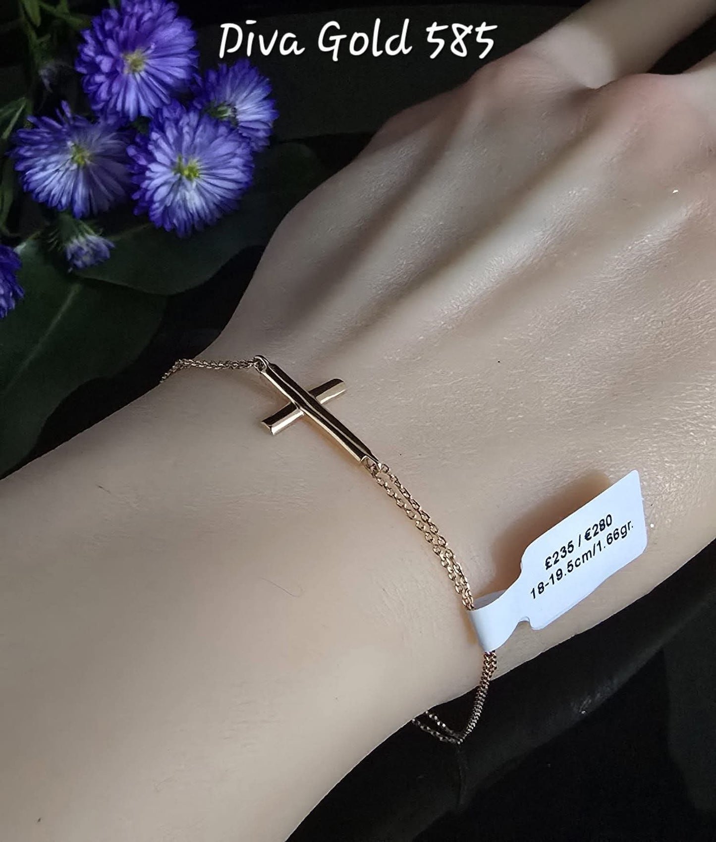 18-19cm Gold bracelet 585