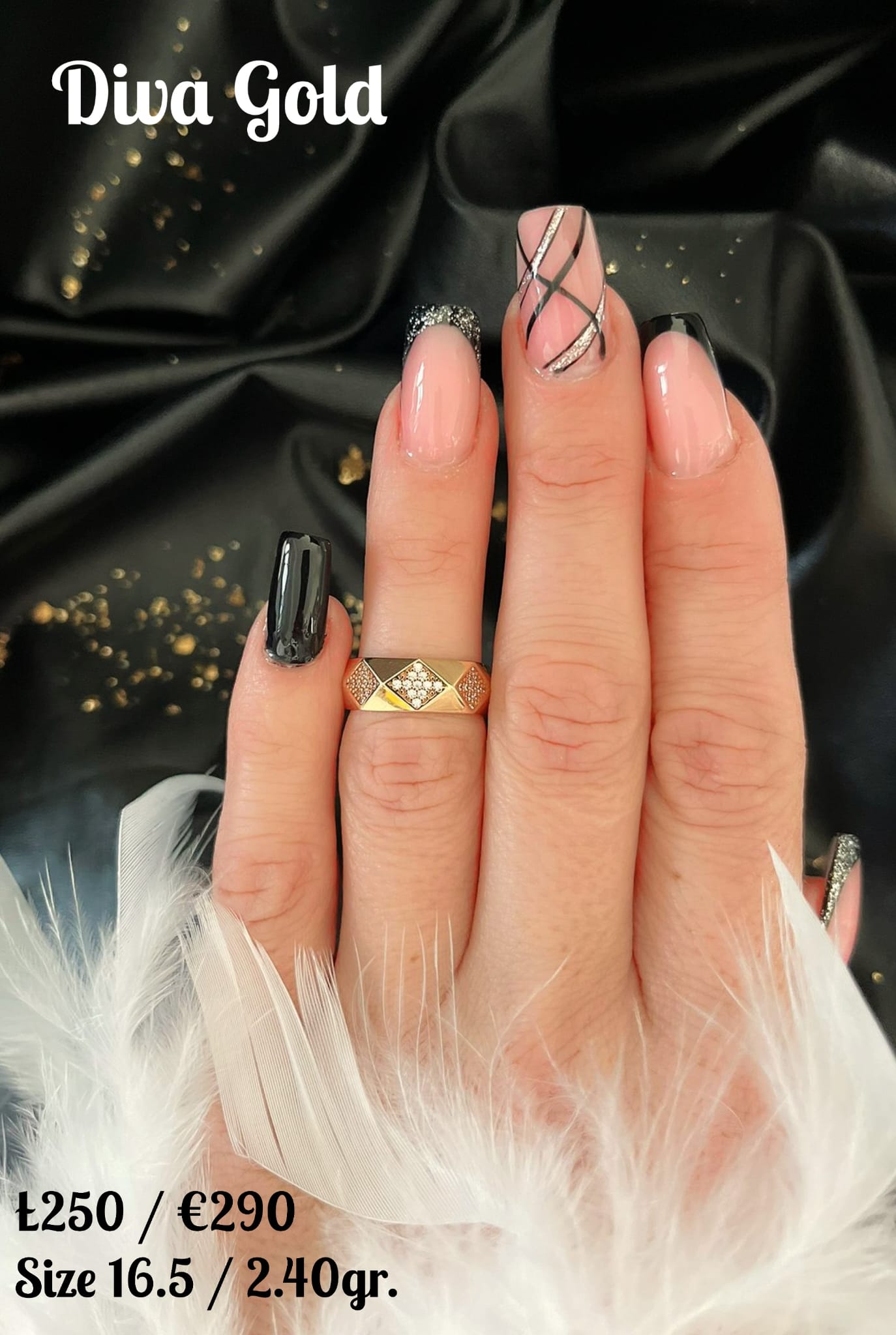 Gold ring. Size 16.5