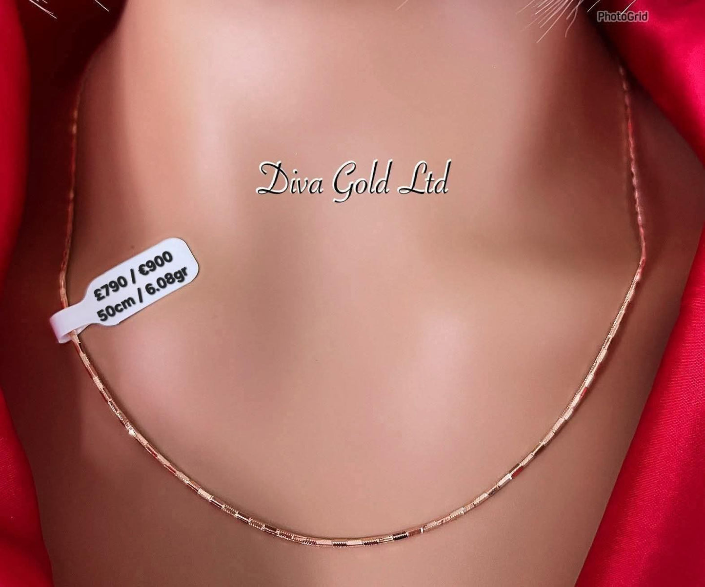 585 Gold chain 50cm. 6.08gr