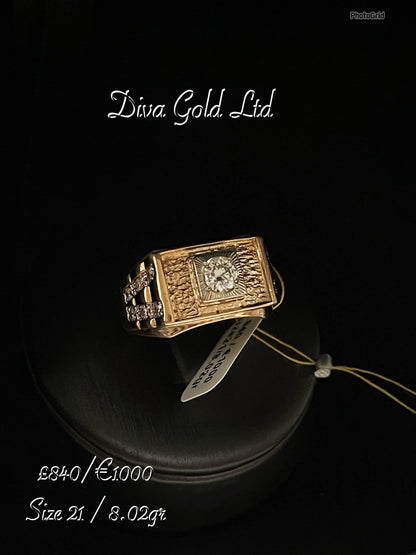Gold 585 ring. Size 21