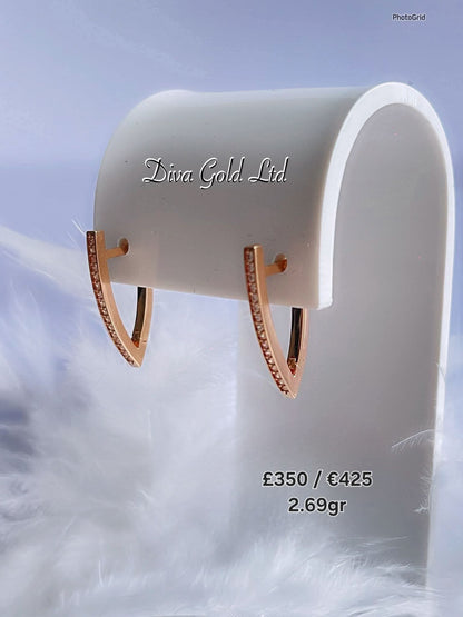 585 Gold earrings. 2.69gr