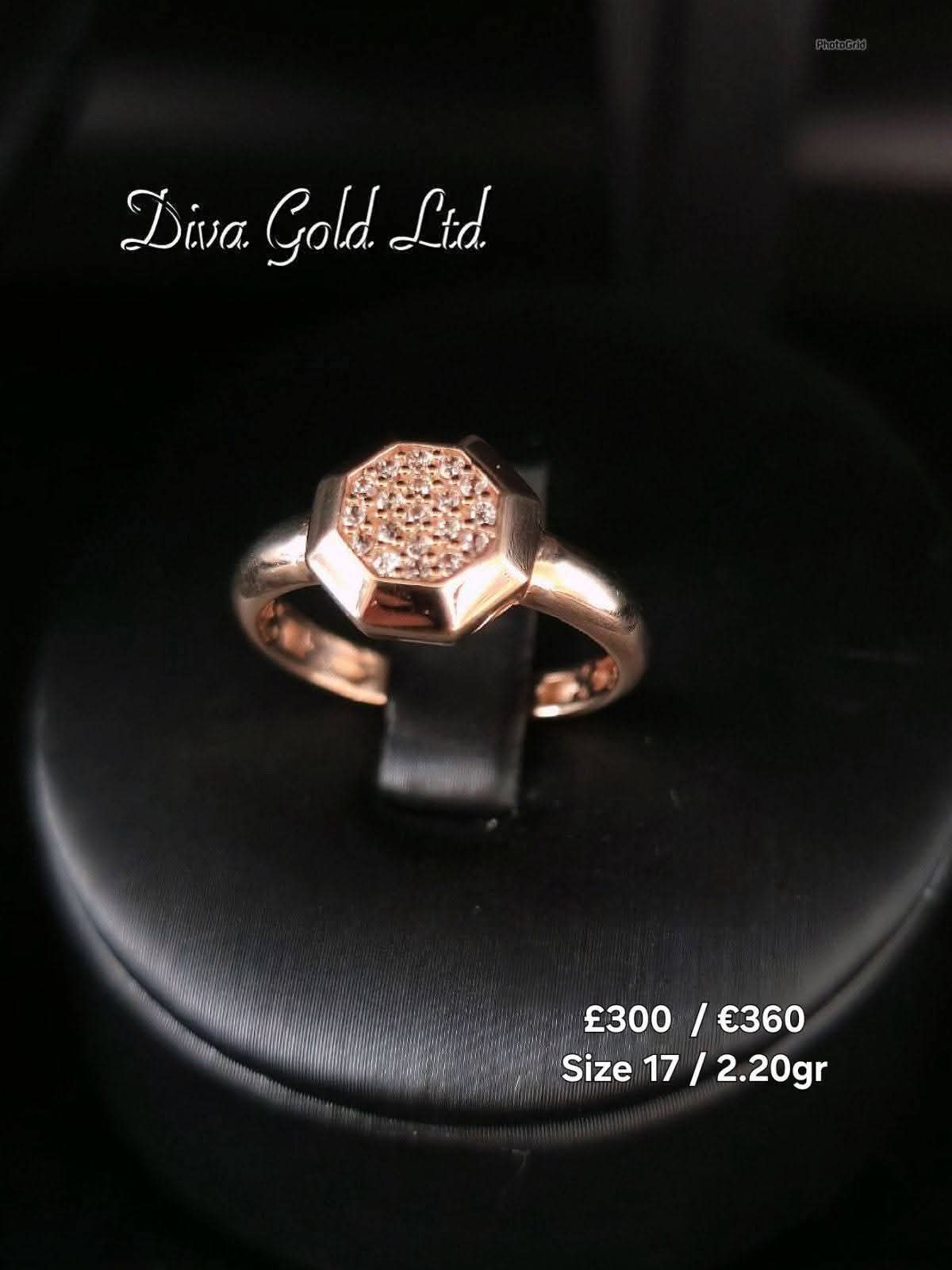 Gold women ring.Size 17