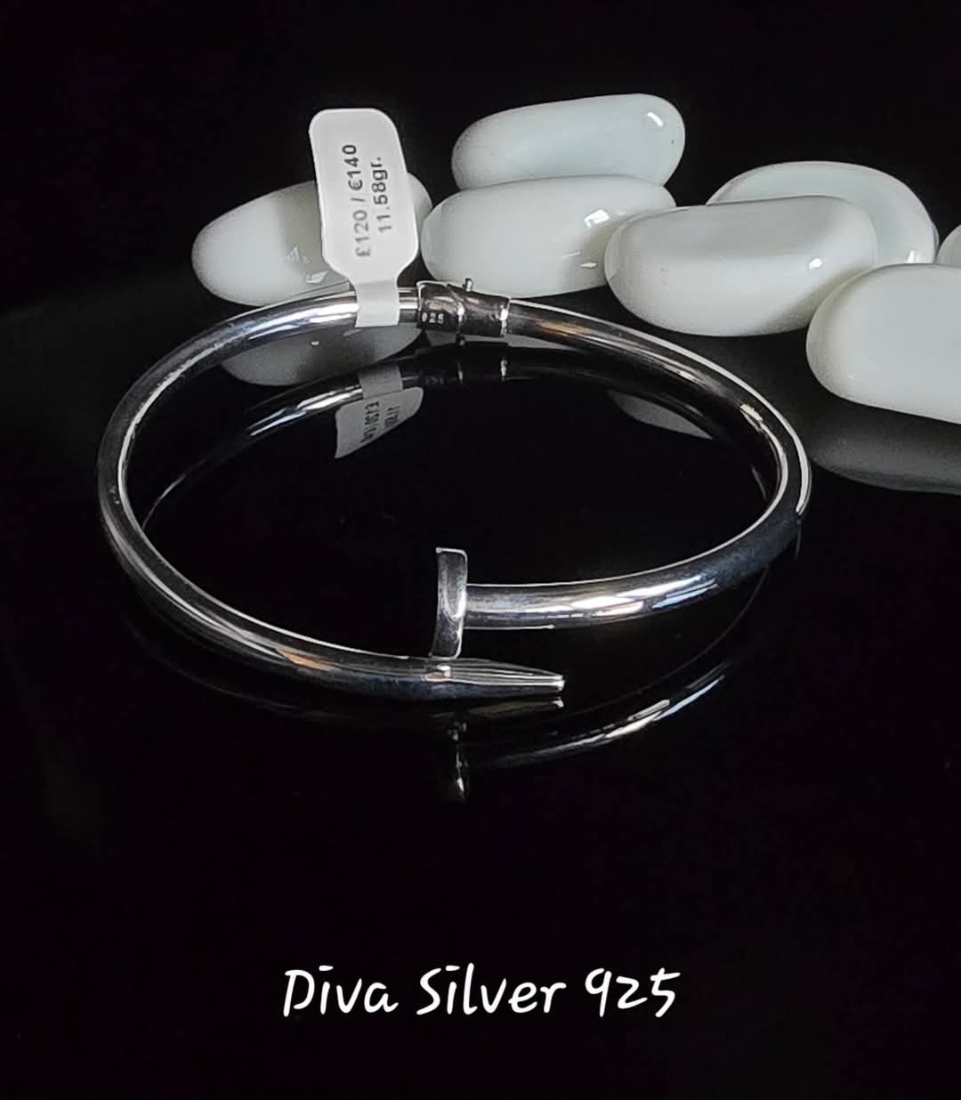 925 Sterling Silver Bangle  Bracelet For Women