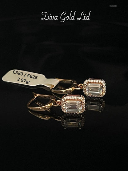 585 Gold earrings. 3.97gr