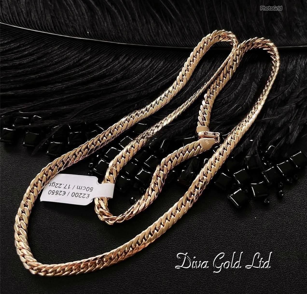 585 Gold chain 50cm. 17.22gr