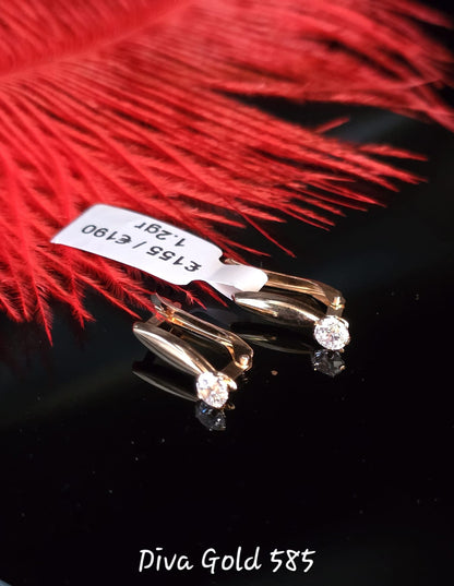 585 Gold earrings 1.20gr