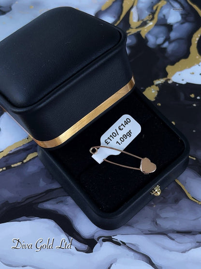 Gold 585 Pin Brooch