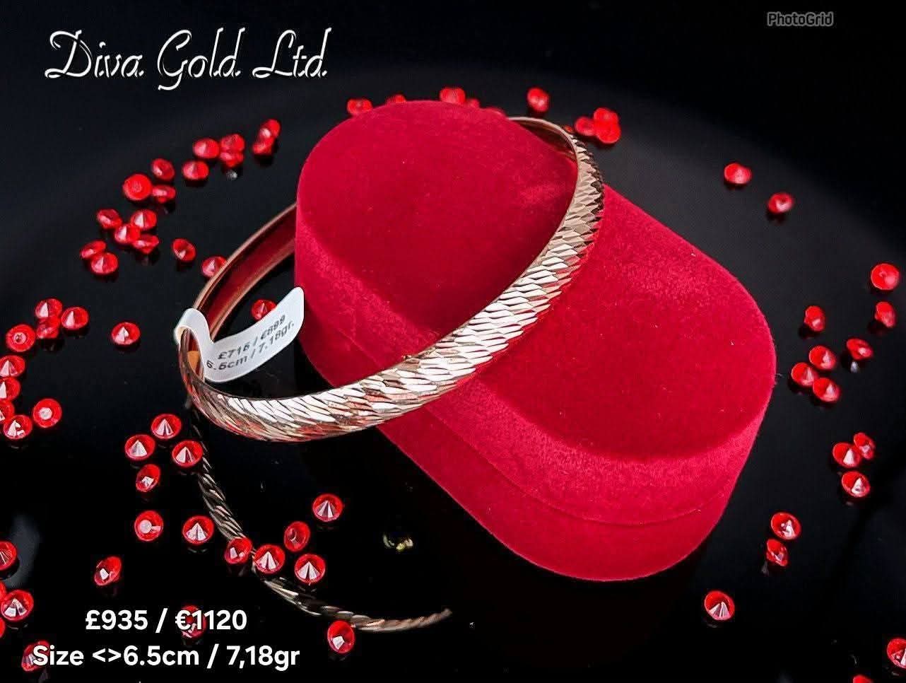 6.5cm Gold bracelet 585