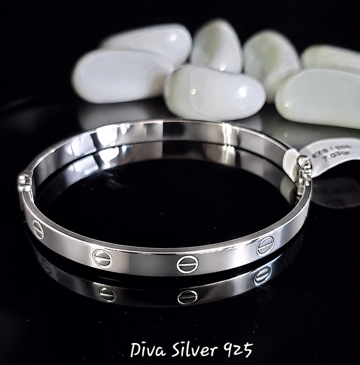 925 Sterling Silver Bangle Bracelet For Women