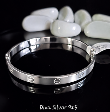 925 Sterling Silver Bangle Bracelet For Women
