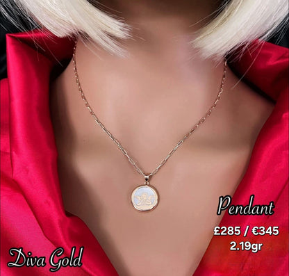 585 Gold Angel pendant. 2.19gr