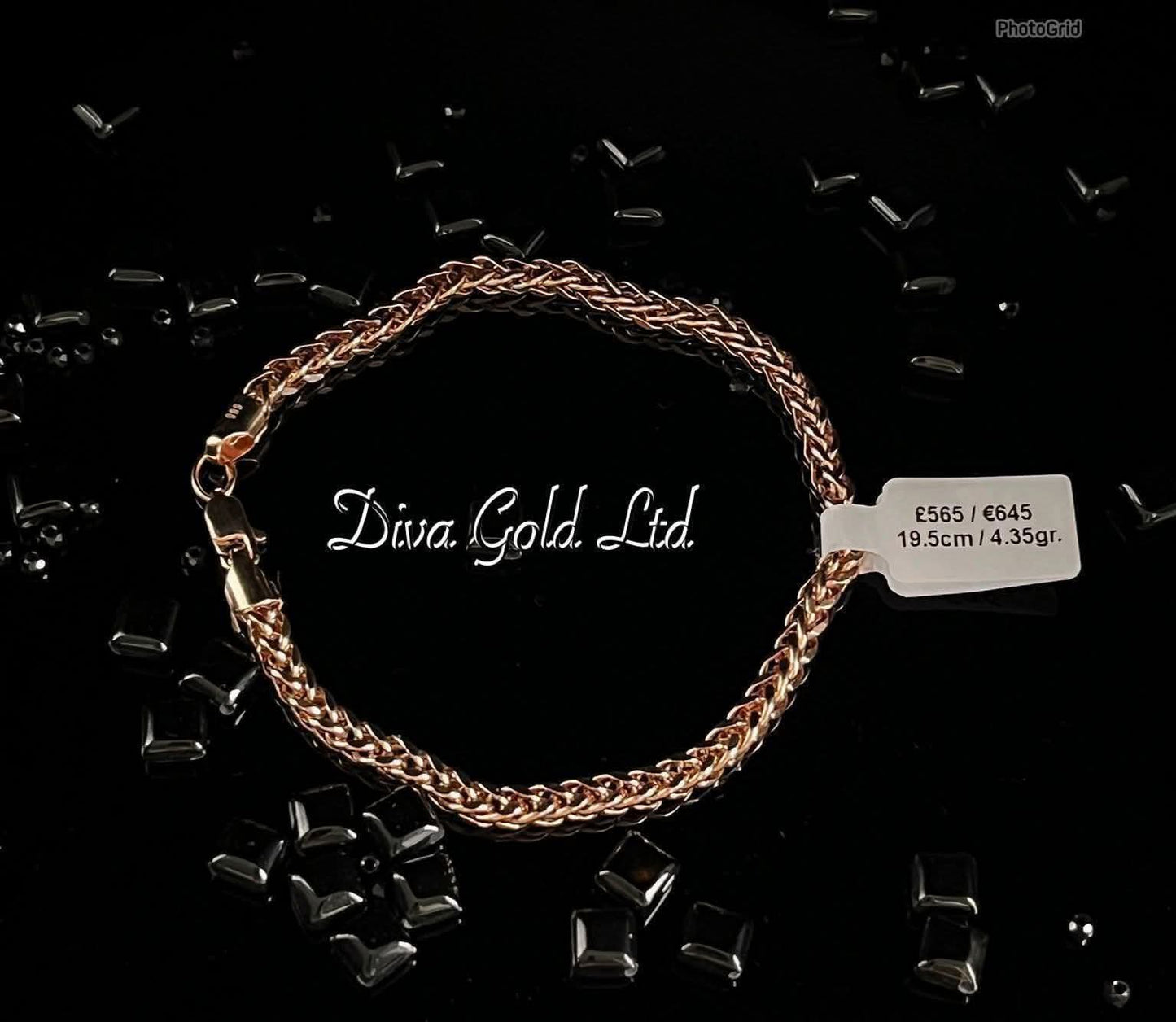 19.5cm Gold bracelet 585