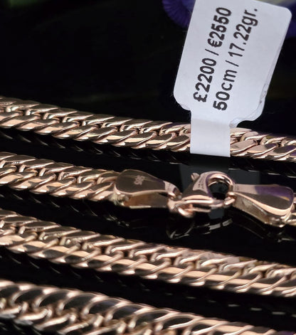 585 Gold chain 50cm. 17.22gr