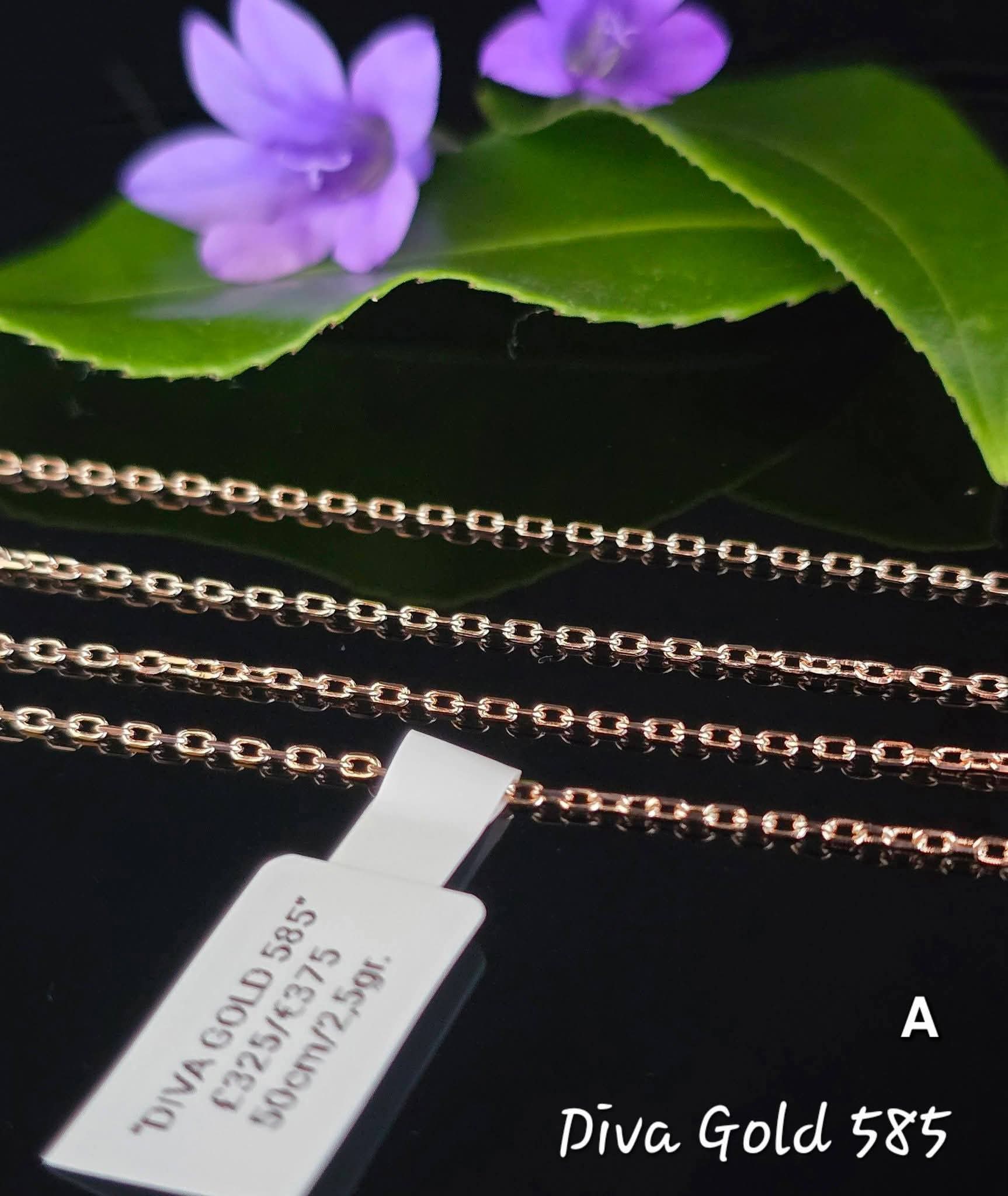 585 Gold chain 50cm. 2.5gr