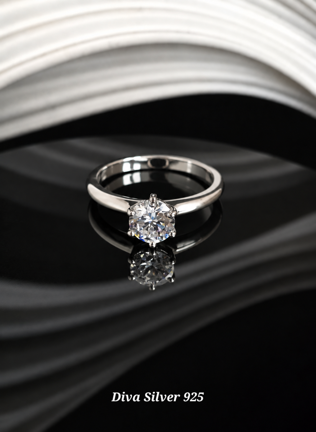 Sterling Silver Elegancy Shining Ring