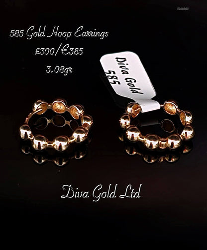 Gold 585 earrings