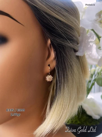 585 Gold earrings. 2.56gr