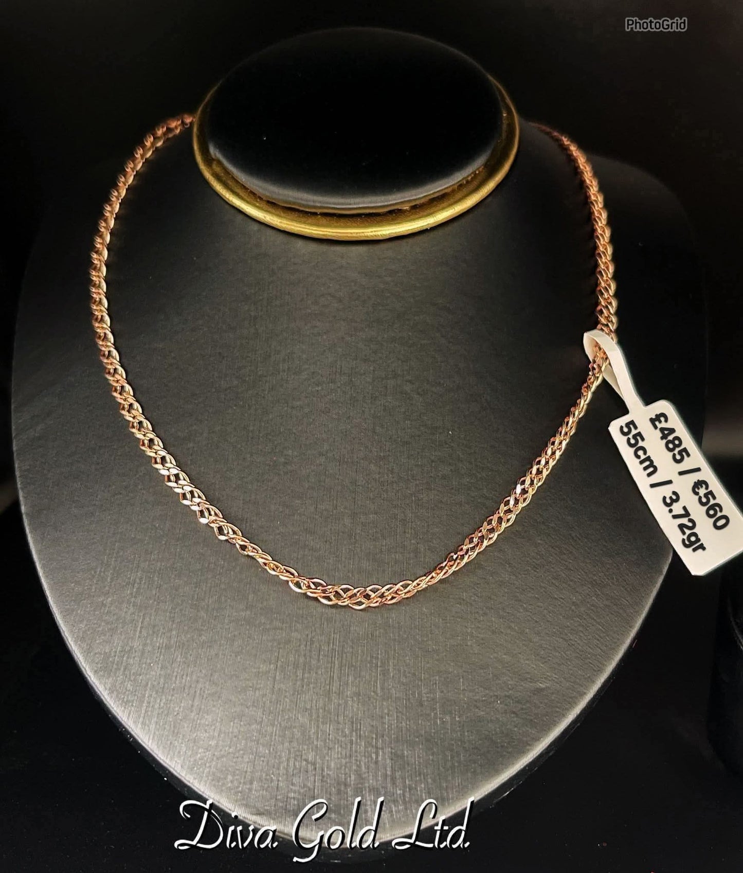 585 Gold chain 55cm. 3.72gr