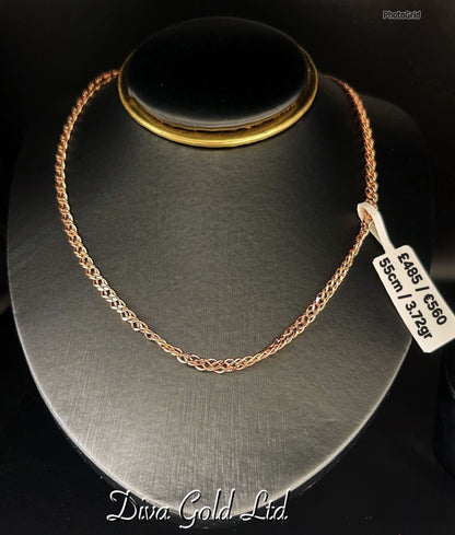 585 Gold chain 55cm. 3.72gr