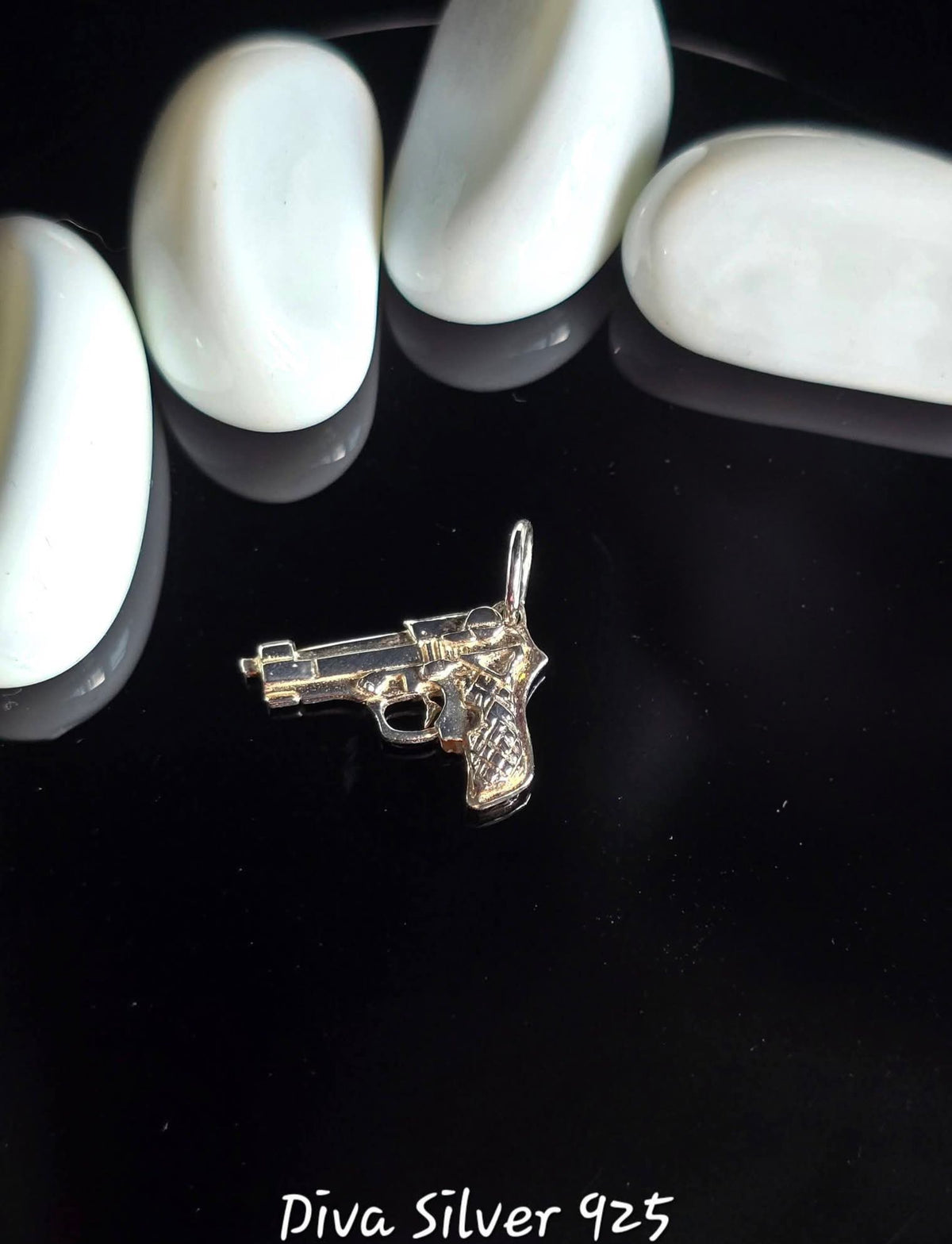 925 Sterling Pistol Pendant
