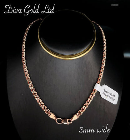 Gold 585 Mona Liza chain 50cm