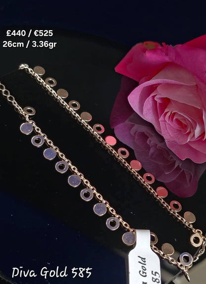 Ankle Bracelet 26cm / Gold 585
