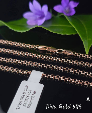 14K 585 Gold Chain – 55cm