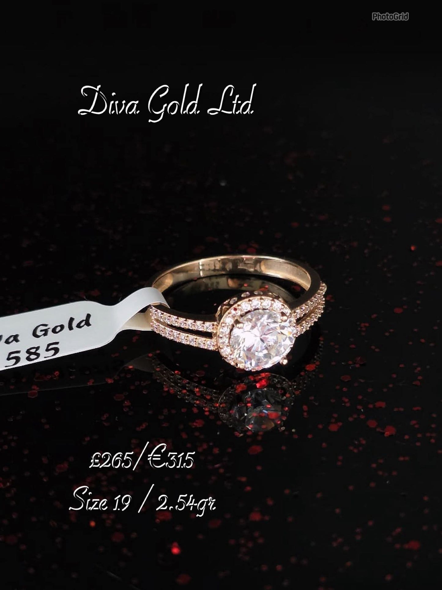 Gold 585 ring. Size 19