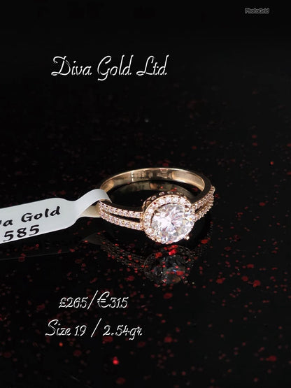 Gold 585 ring. Size 19