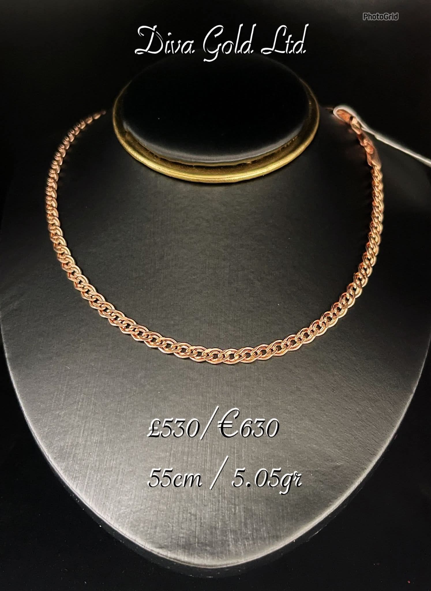 Gold 585 Mona liza chain 55cm