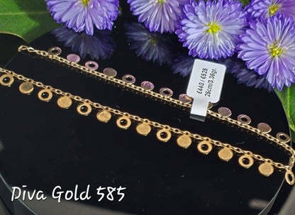 Ankle Bracelet 26cm / Gold 585