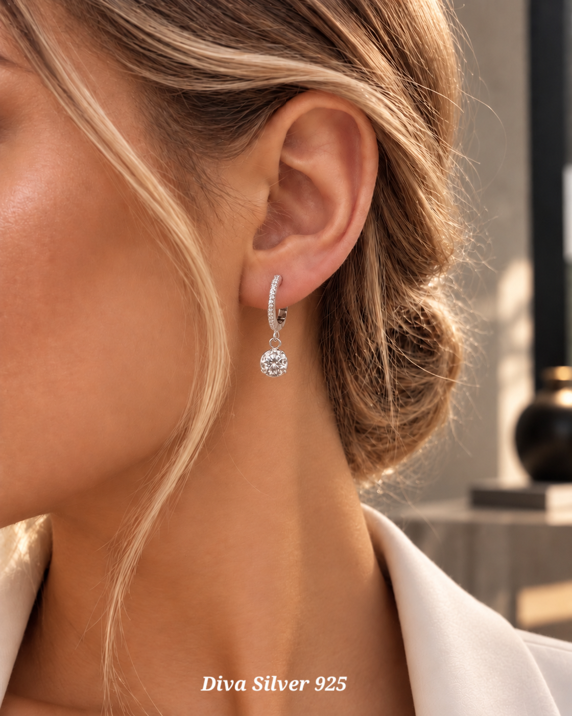 Sterling Silver Stunning  Women Earrings