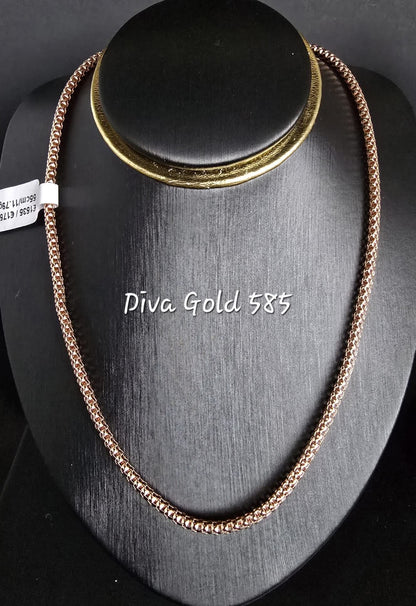 585 Gold chain 55cm. 11.79gr
