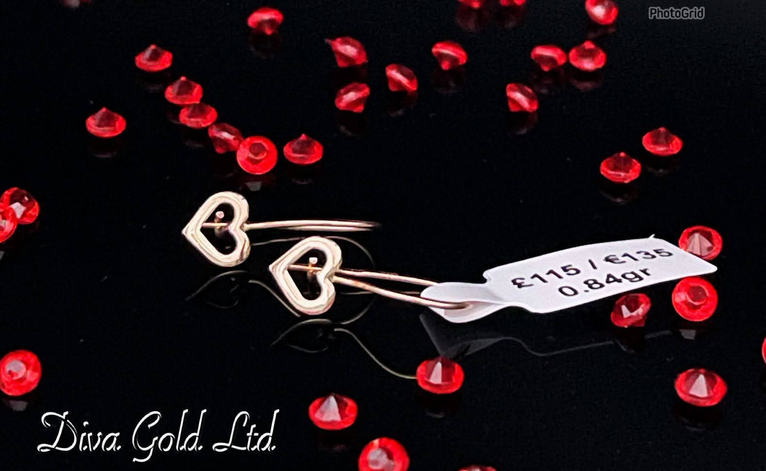 585 Gold kids earrings. 0.84 gram