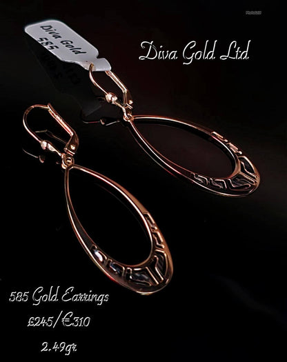Gold 585 earrings