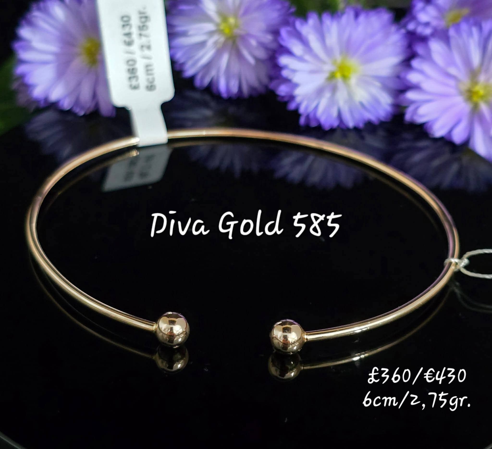 6cm Gold bracelet 585