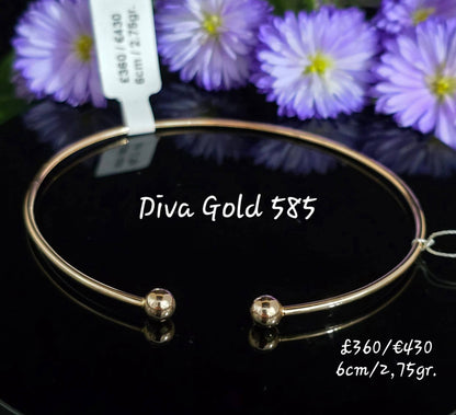 6cm Gold bracelet 585