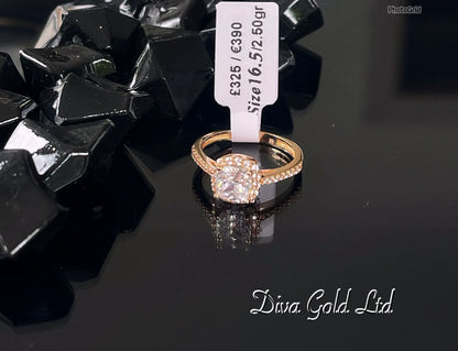585 Gold women ring. Size 16.5