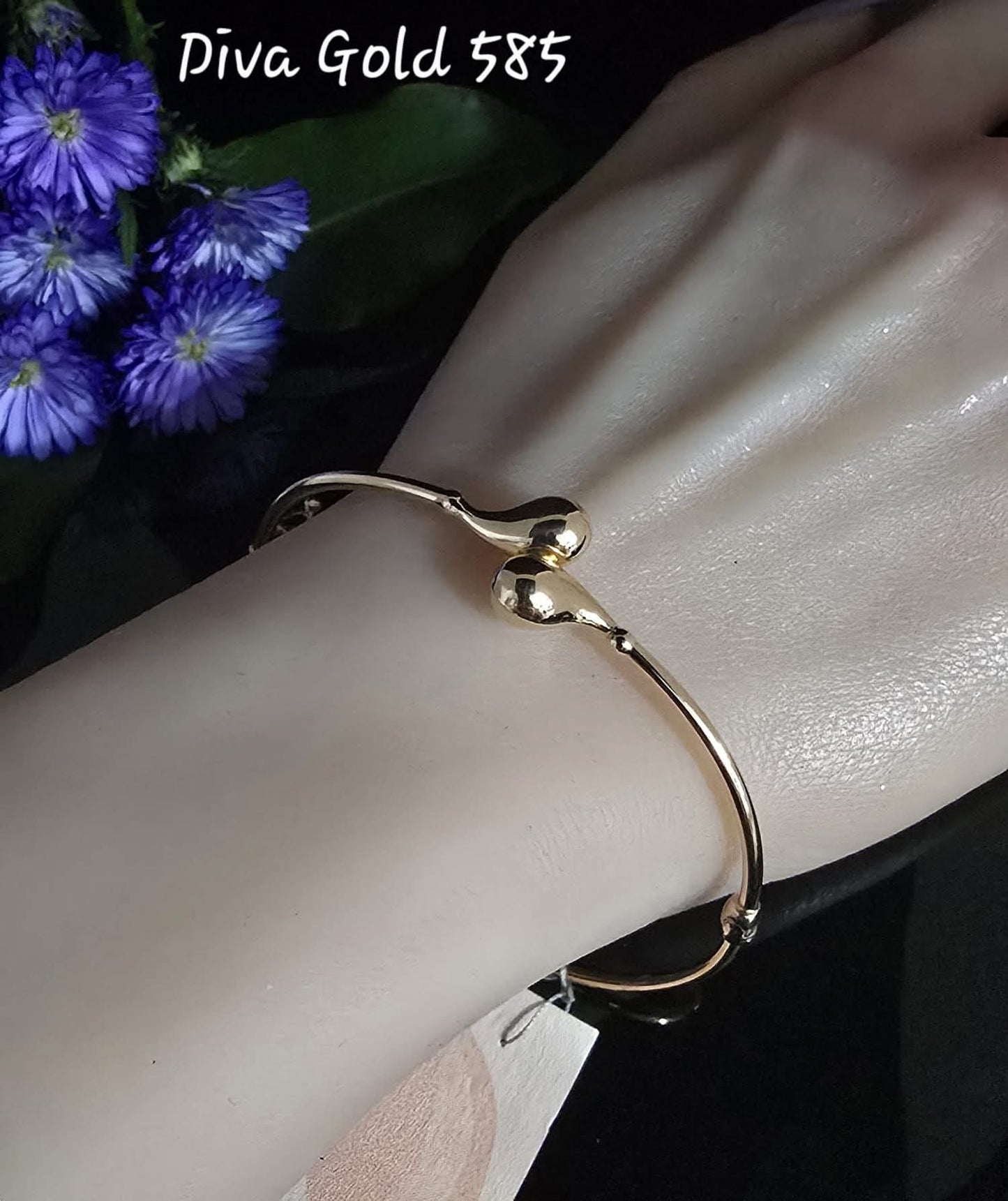 6.5cm Gold bracelet 585