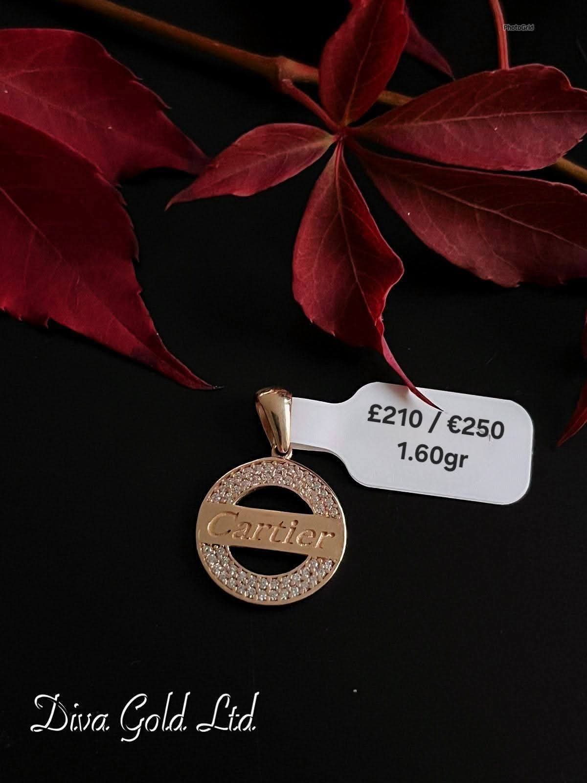 585 Gold Cartier pendant. 1.60gr