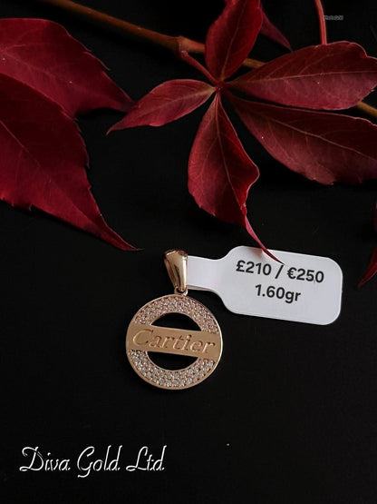 585 Gold Cartier pendant. 1.60gr
