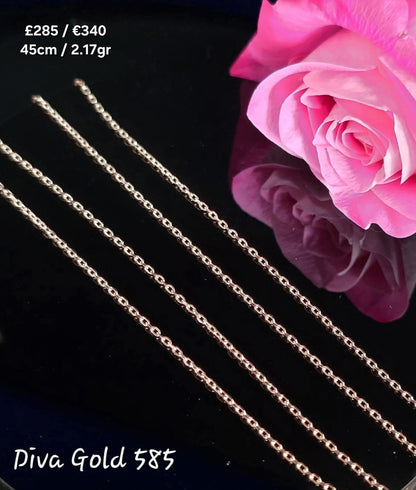 585 Gold chain 45cm. 2.17gr