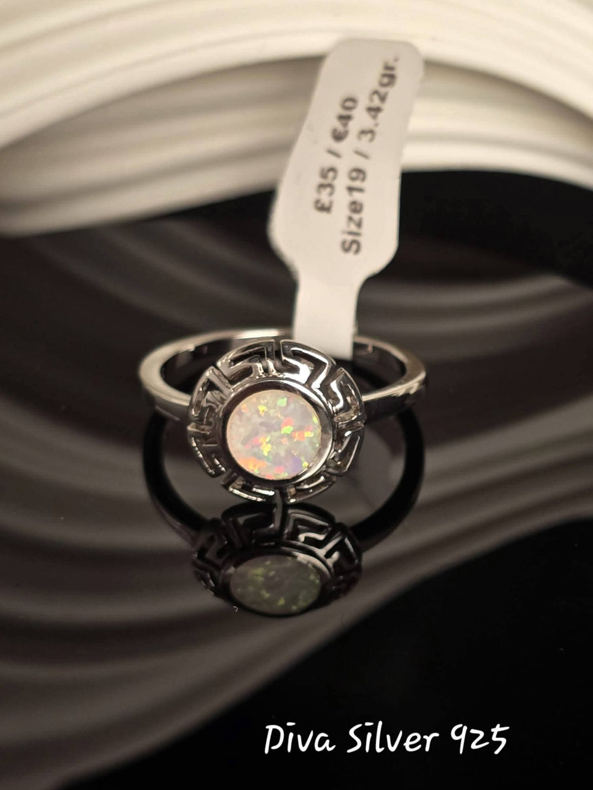 Sterling Silver Opal Ring