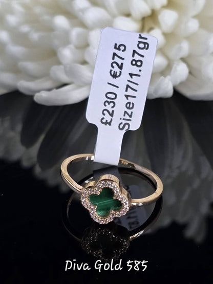 Gold women ring.Size 17
