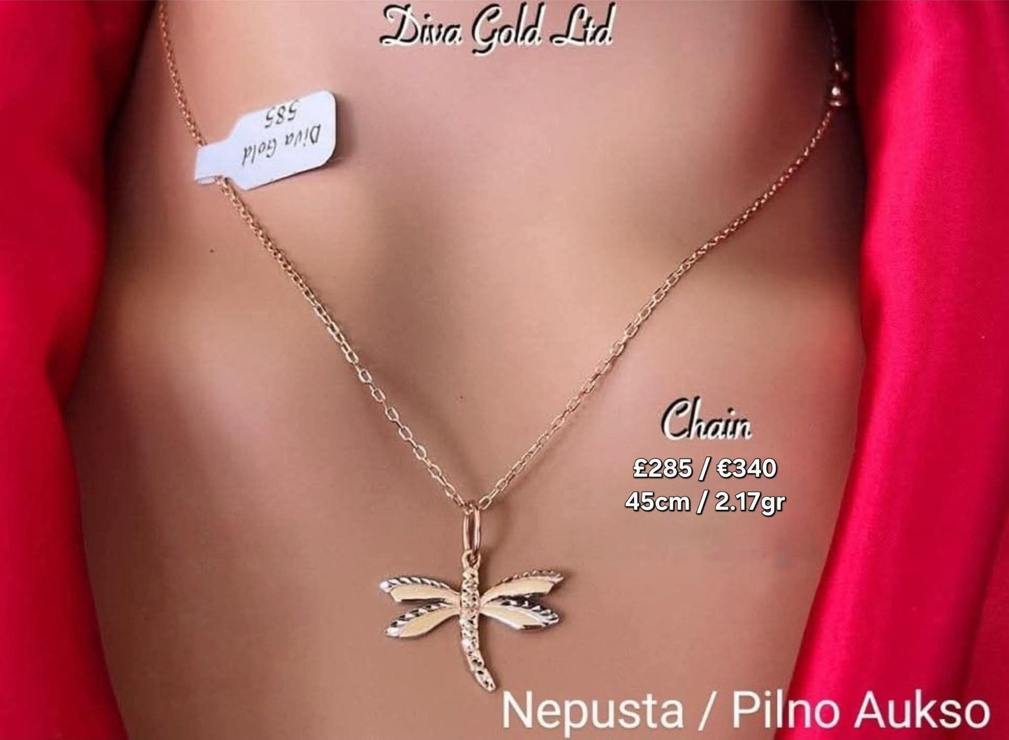 45cm Gold chain 585, 2.17gr
