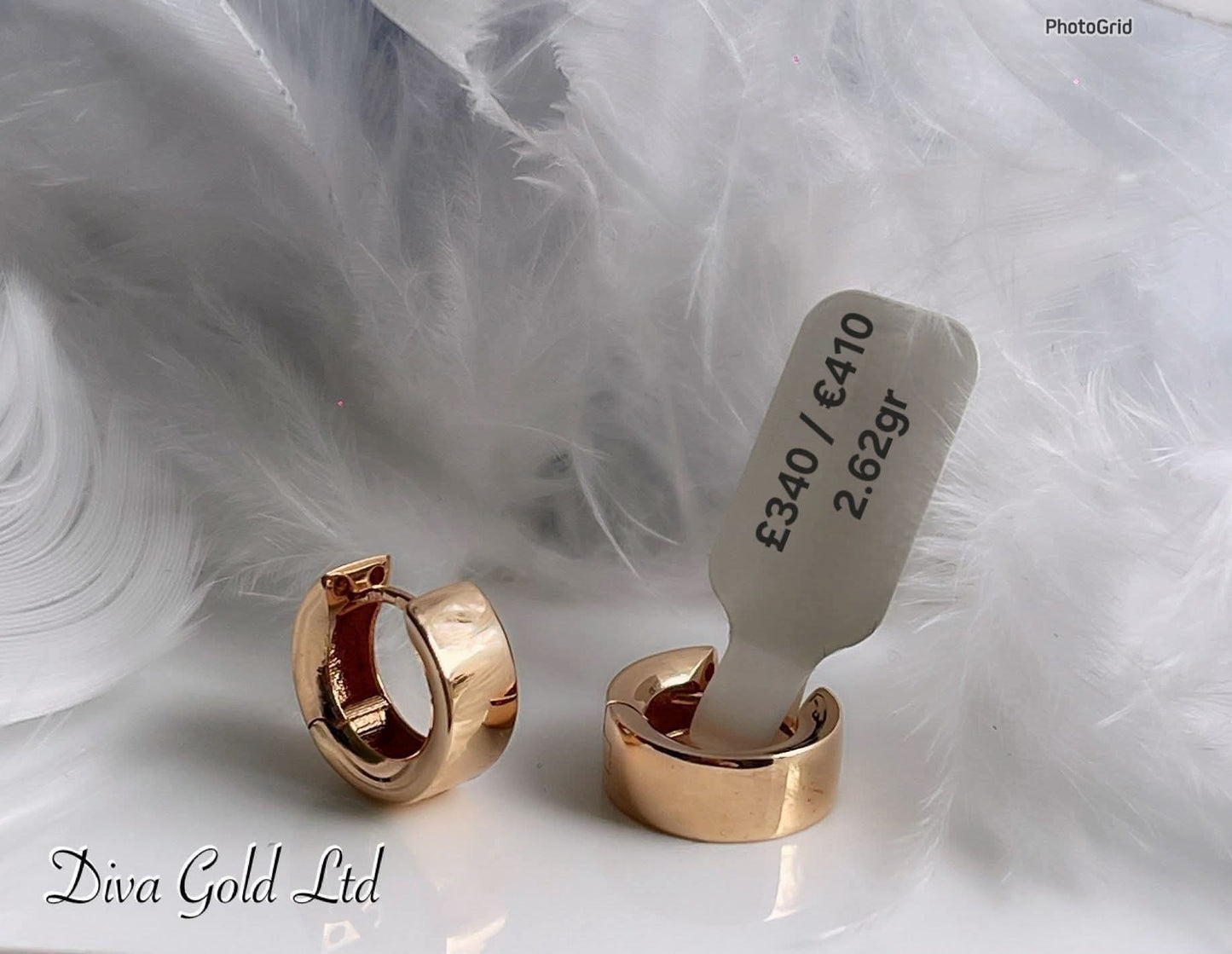 585 Gold earrings. 2.62gr