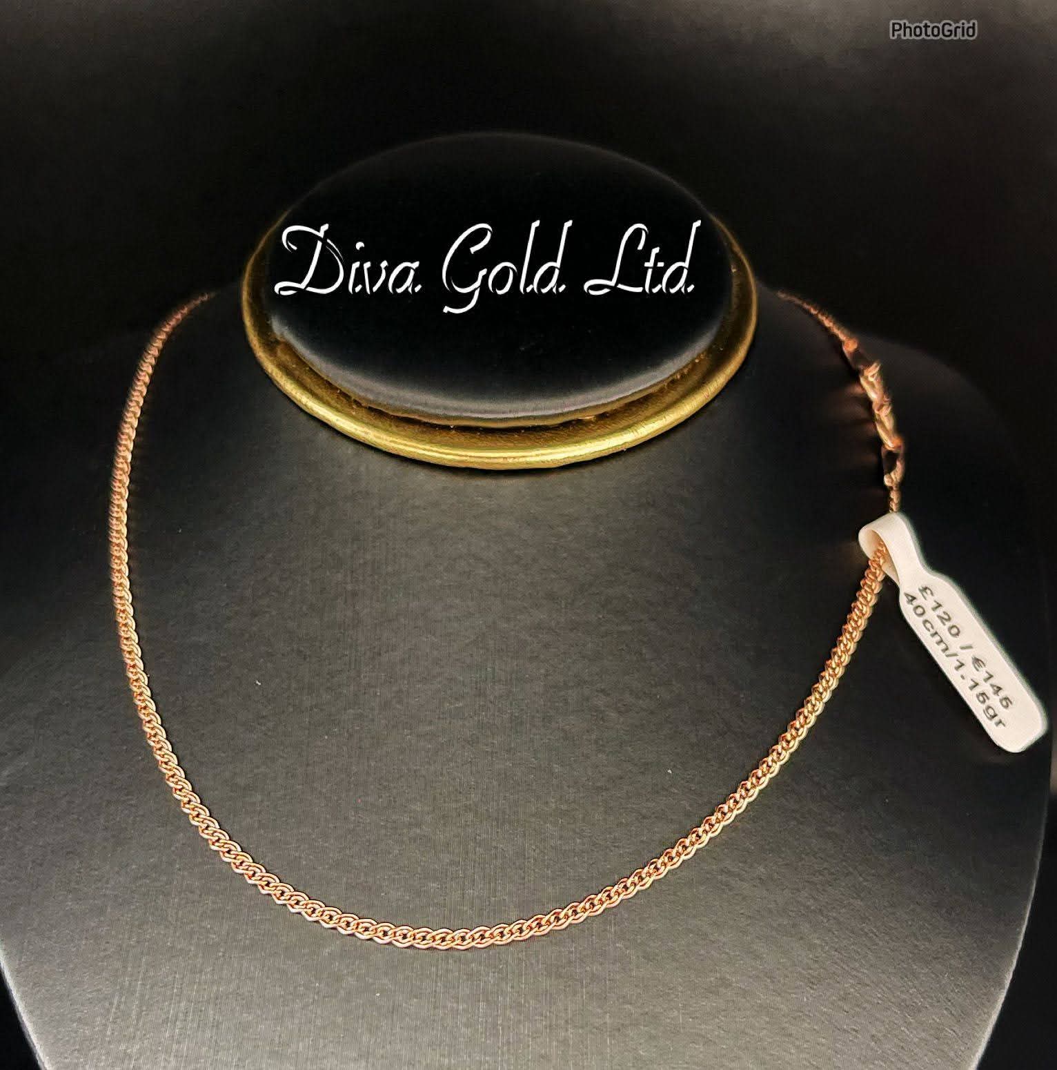 Gold 585 Mona Liza chain 40cm